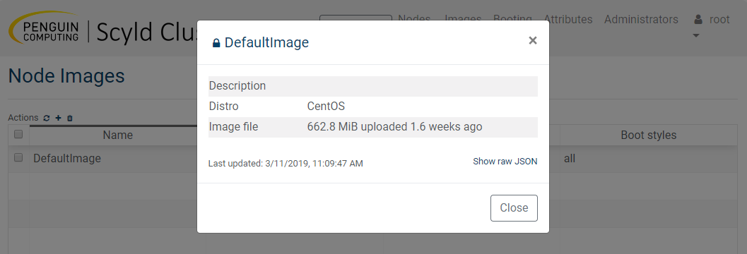 Node Images Detail